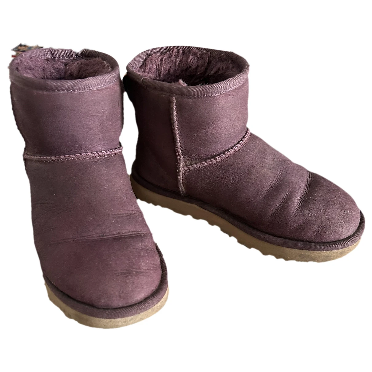 Pre-owned Ugg Boots In Purple