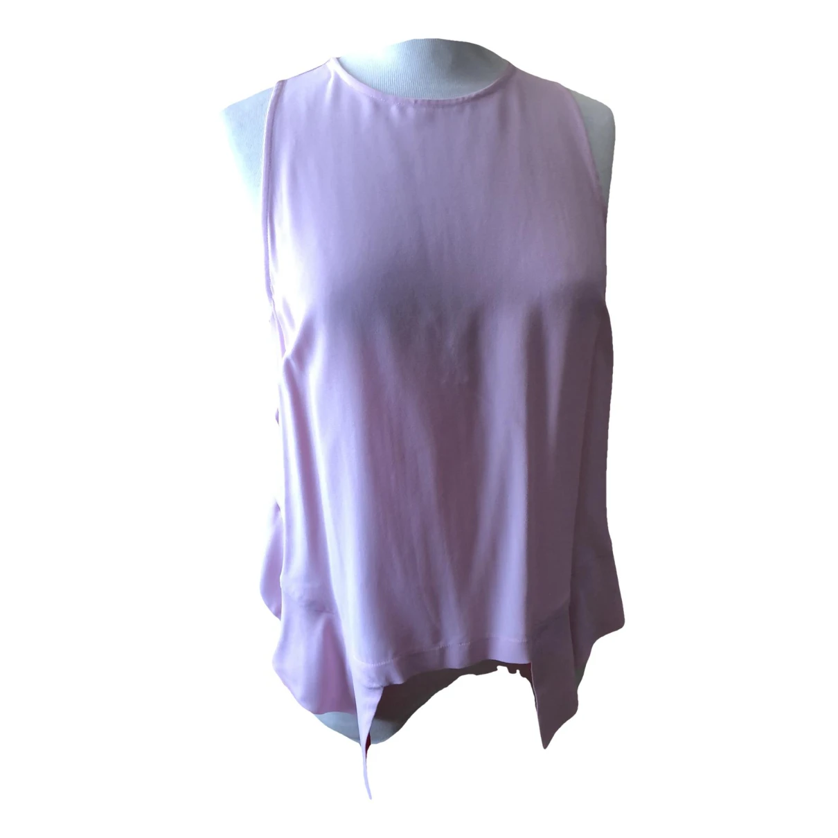 Pre-owned Pinko Silk Vest In Pink