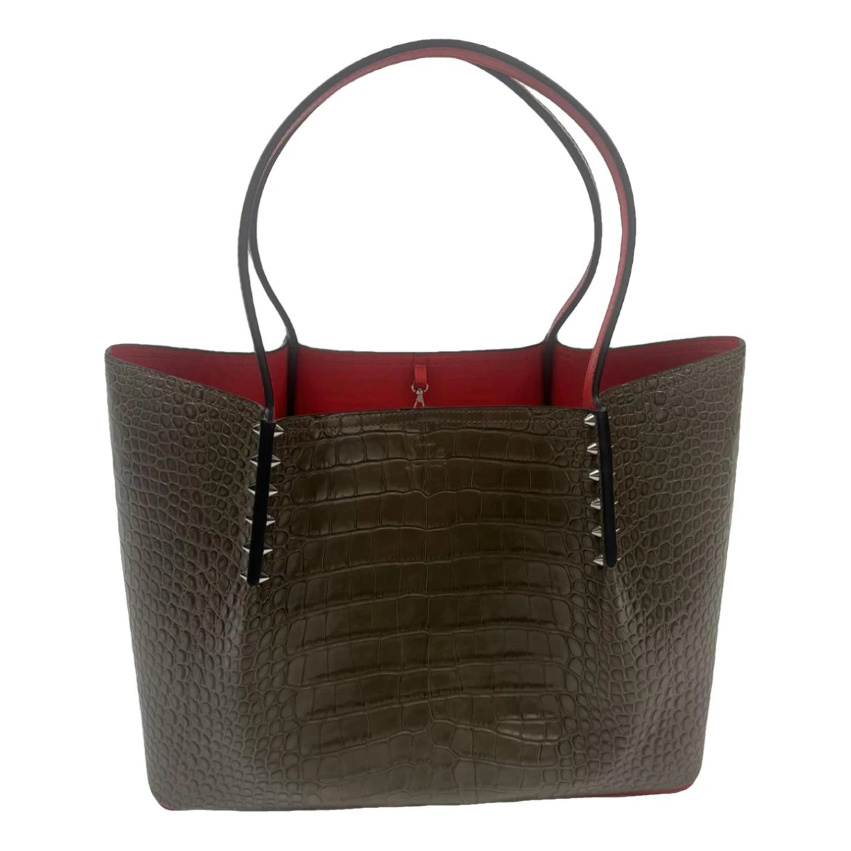 Pre-owned Christian Louboutin Cabarock Leather Tote In Other
