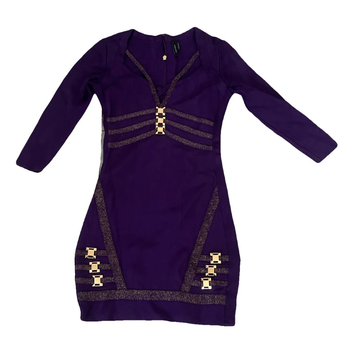 Pre-owned Marciano Mid-length Dress In Purple