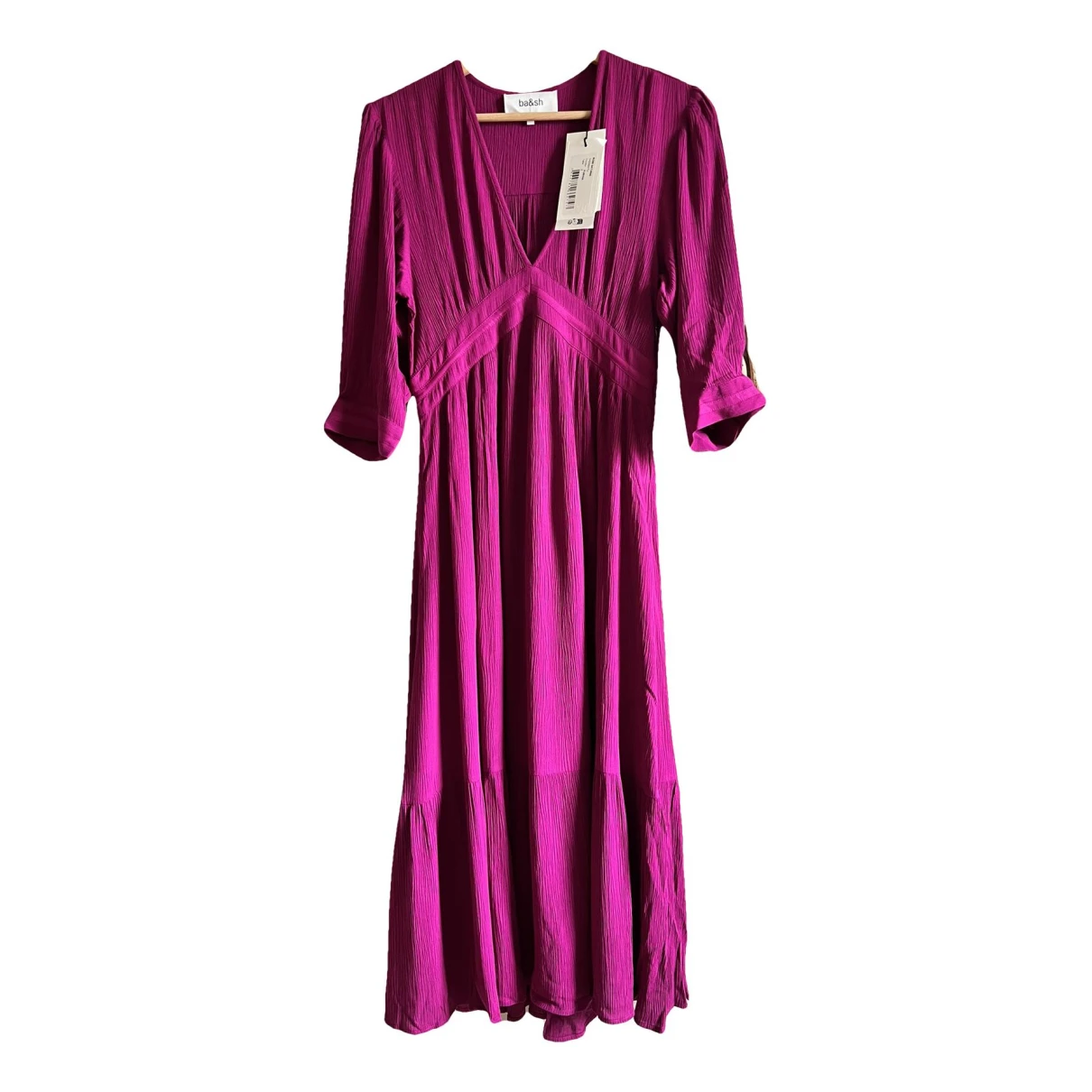 Pre-owned Ba&sh Mid-length Dress In Pink