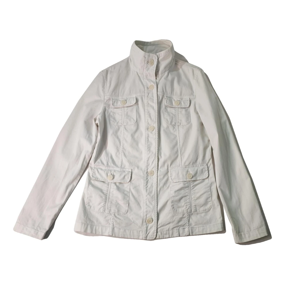 Pre-owned Lacoste Jacket In White