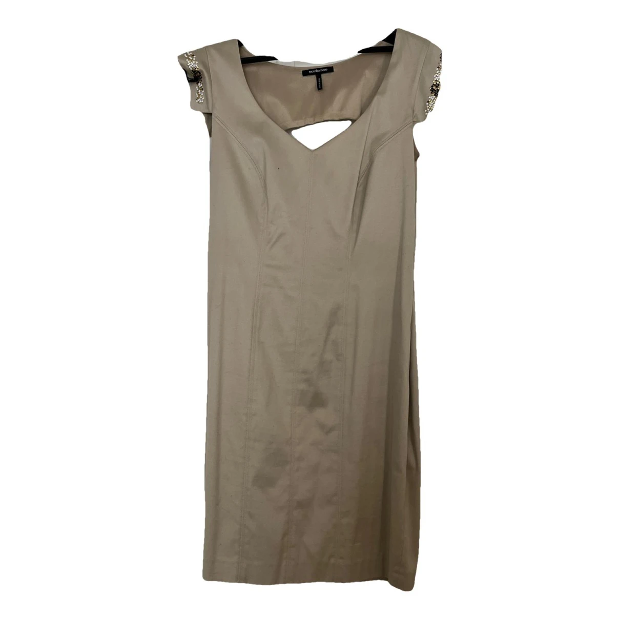 Pre-owned Roccobarocco Dress In Beige