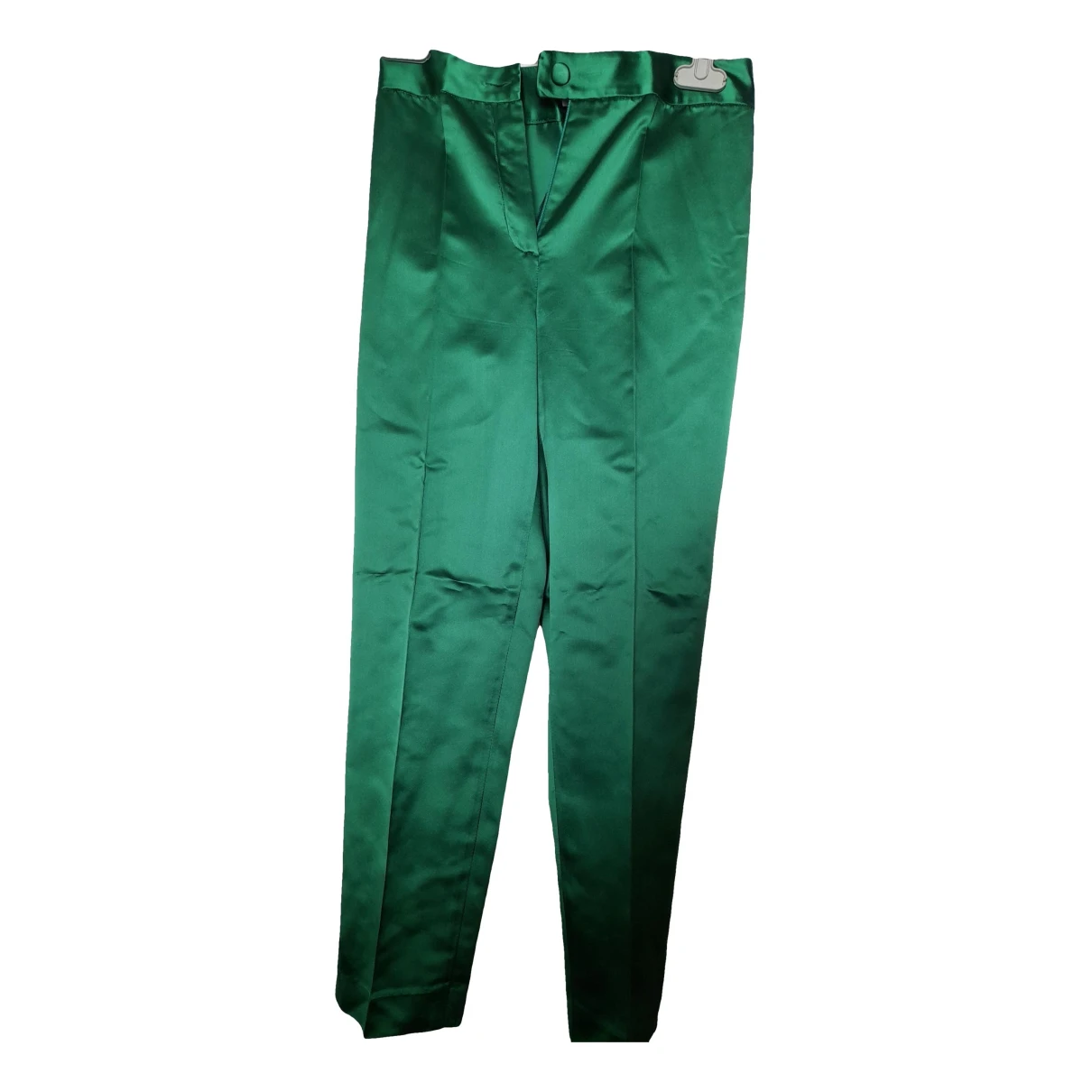 Pre-owned Blumarine Silk Trousers In Green