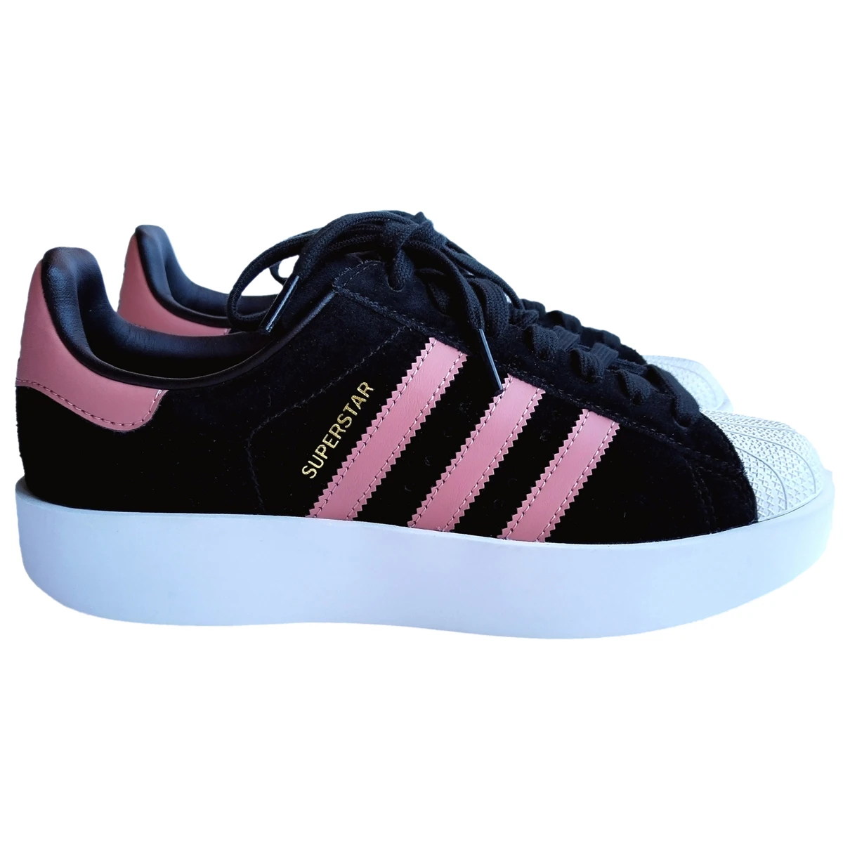 Pre-owned Adidas Originals Superstar Trainers In Black
