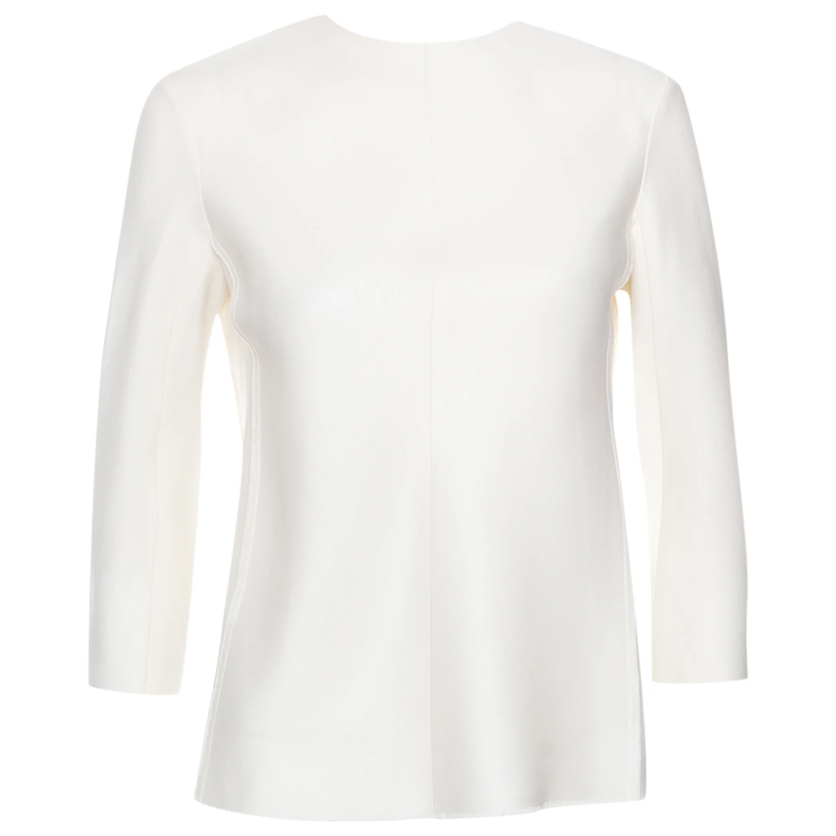 Pre-owned The Row Wool Blouse In Ecru