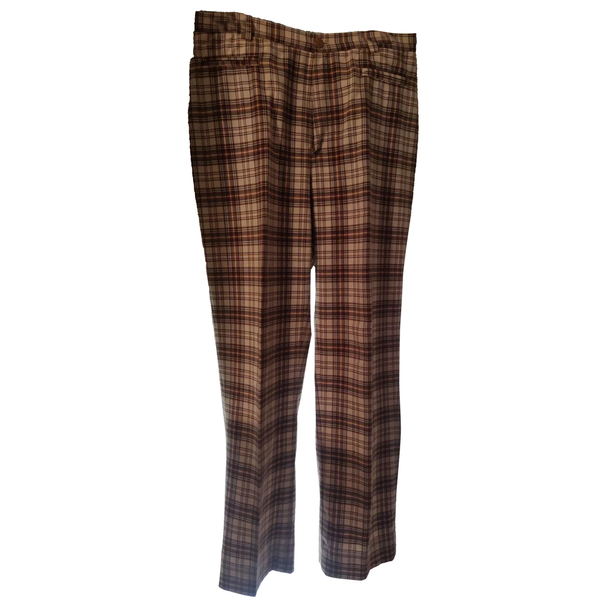 Pre-owned Burberry Large Pants In Ecru