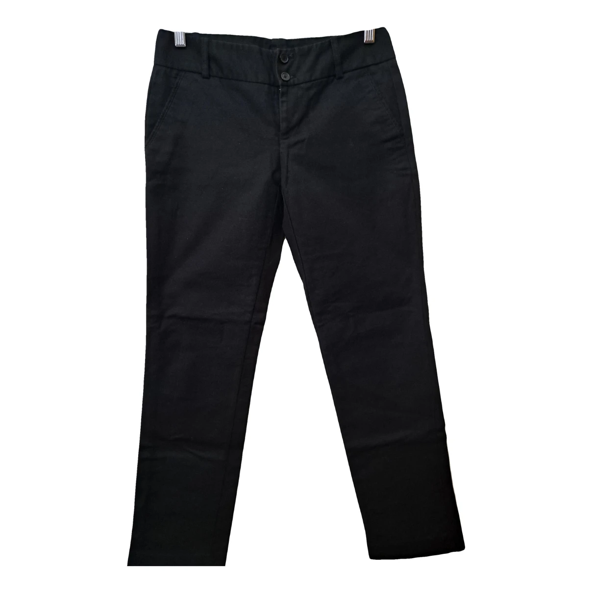 Pre-owned Calvin Klein Straight Pants In Black