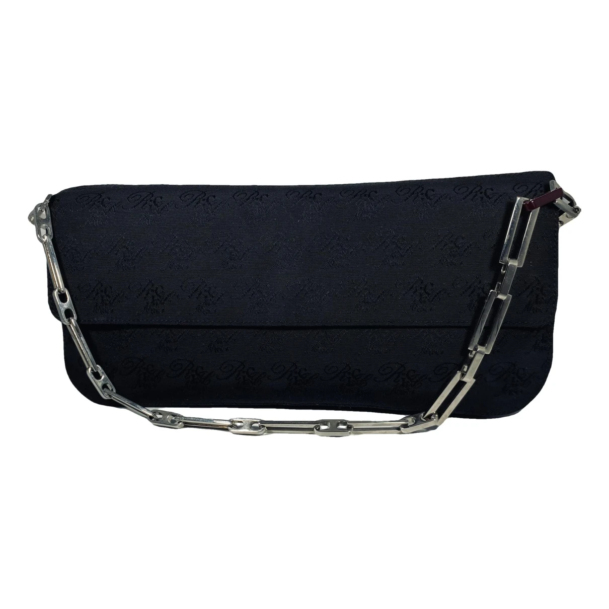 Pre-owned Nina Ricci Cloth Clutch Bag In Black