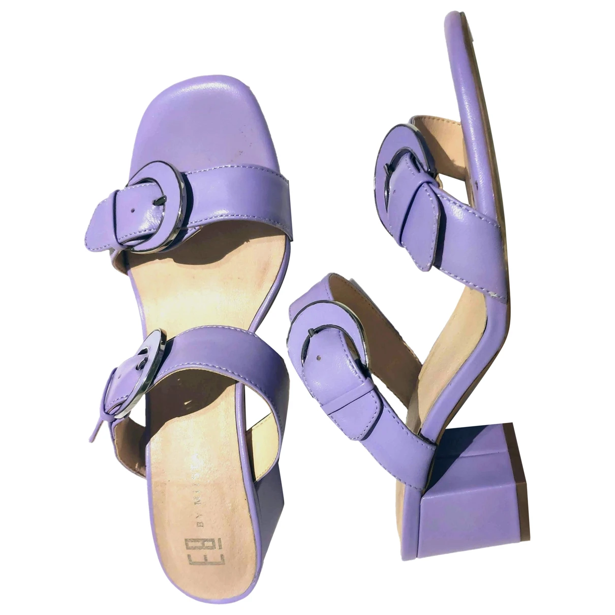 Pre-owned Miista Ellie Leather Sandals In Other