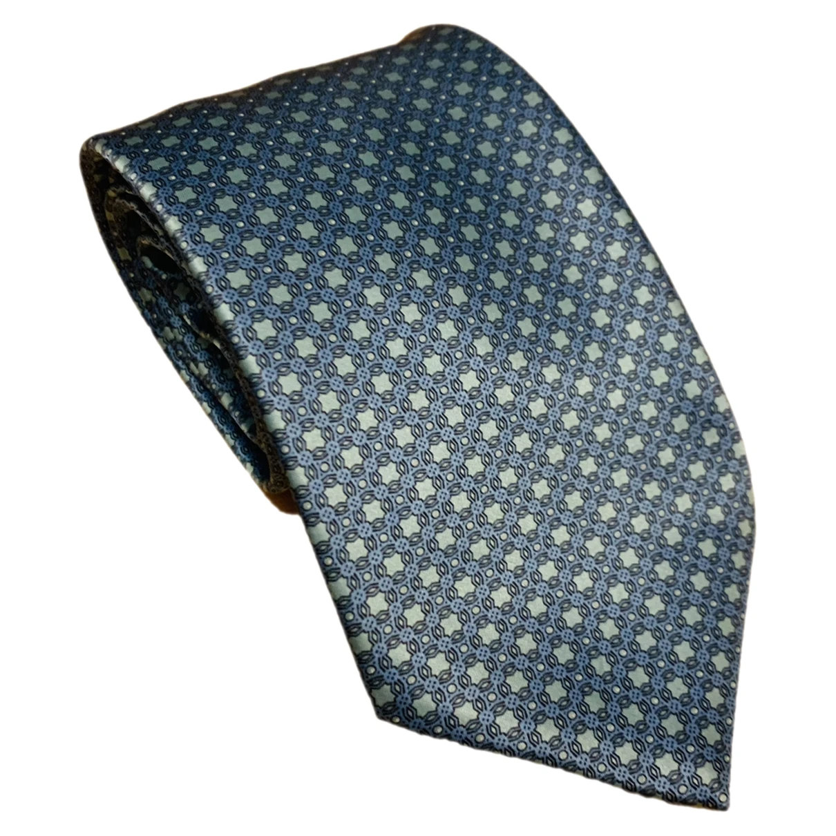 Pre-owned Stefano Ricci Silk Tie In Turquoise