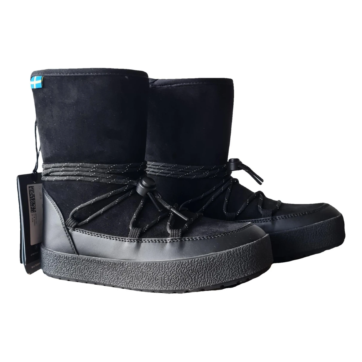 Pre-owned Tretorn Snow Boots In Black