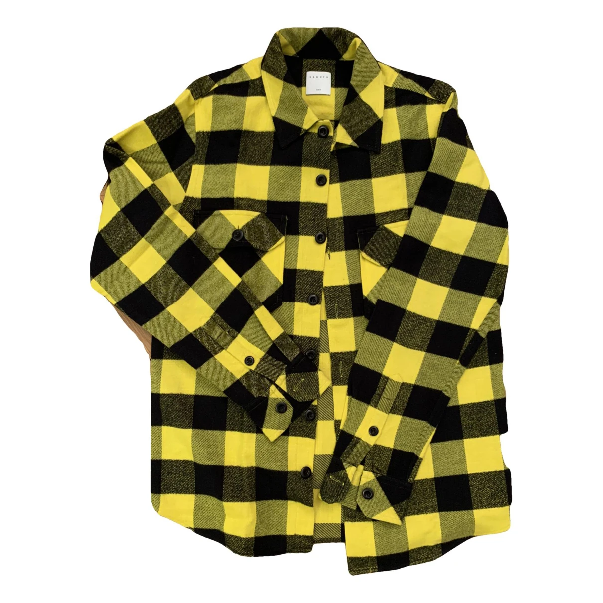 Pre-owned Sandro Fall Winter 2020 Shirt In Yellow