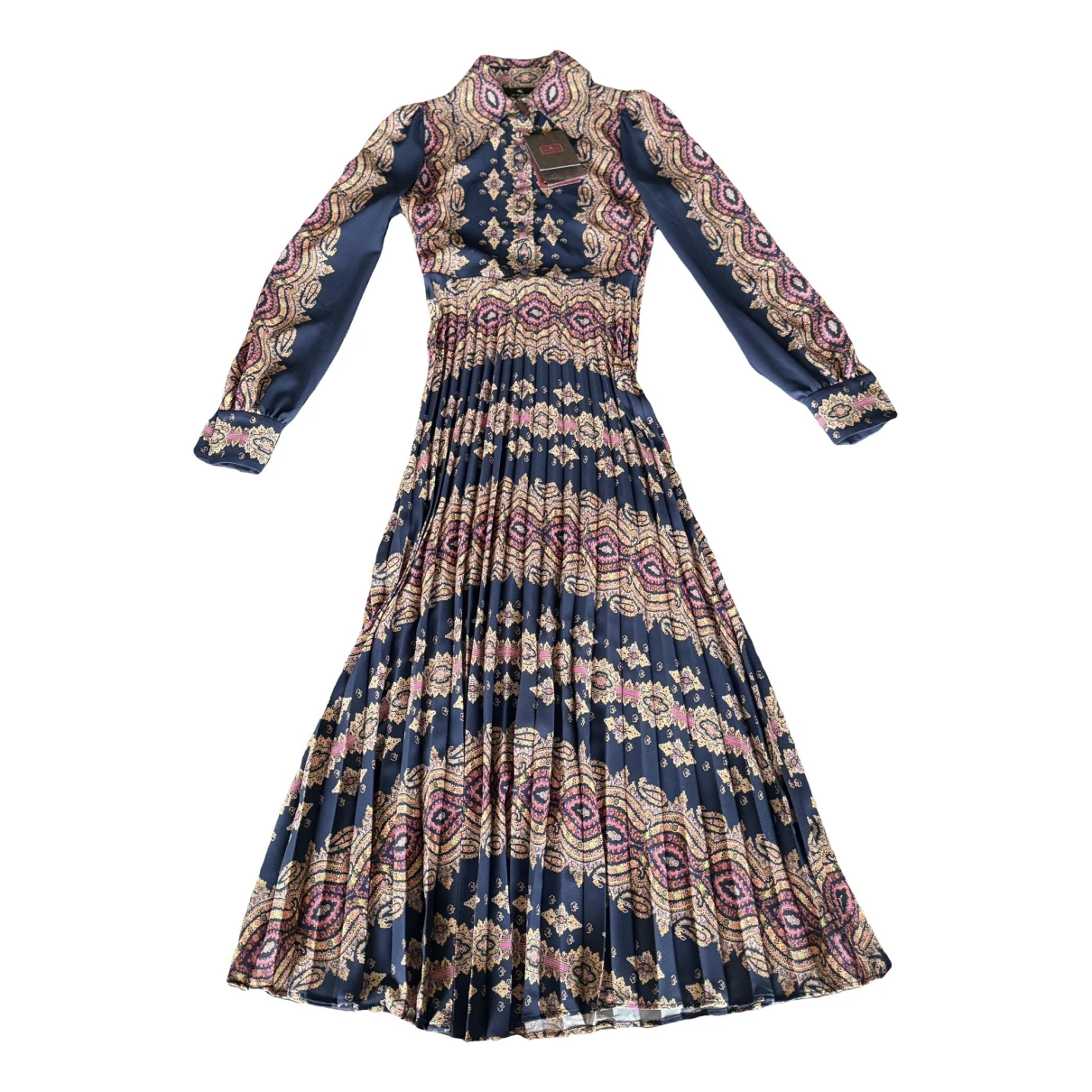 Pre-owned Etro Maxi Dress In Navy