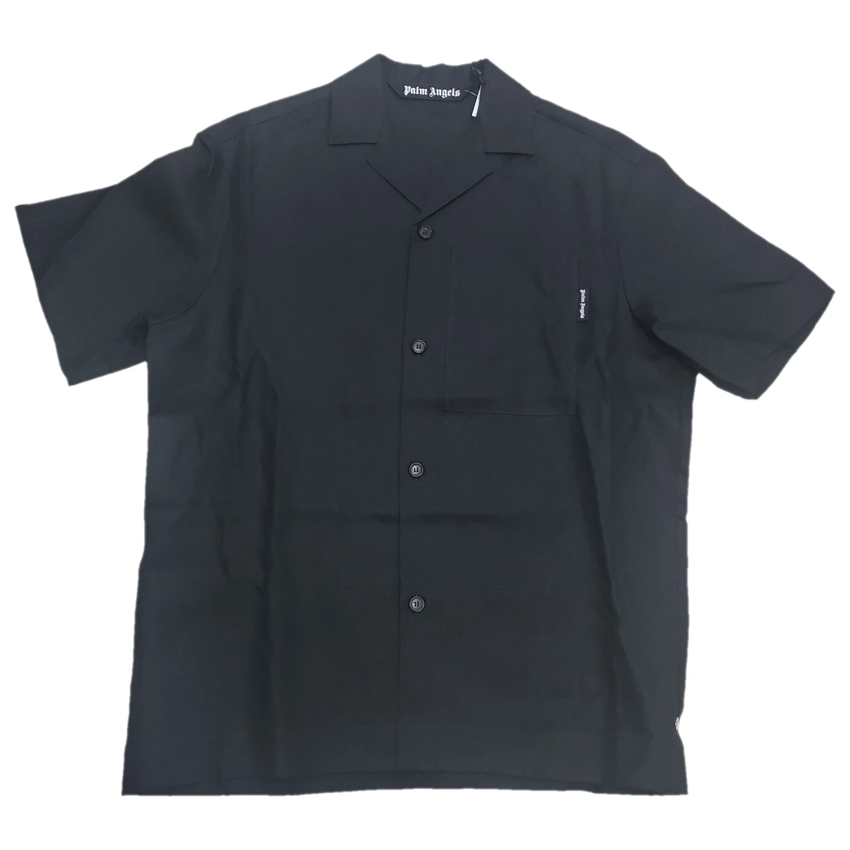 Pre-owned Palm Angels Linen Shirt In Black