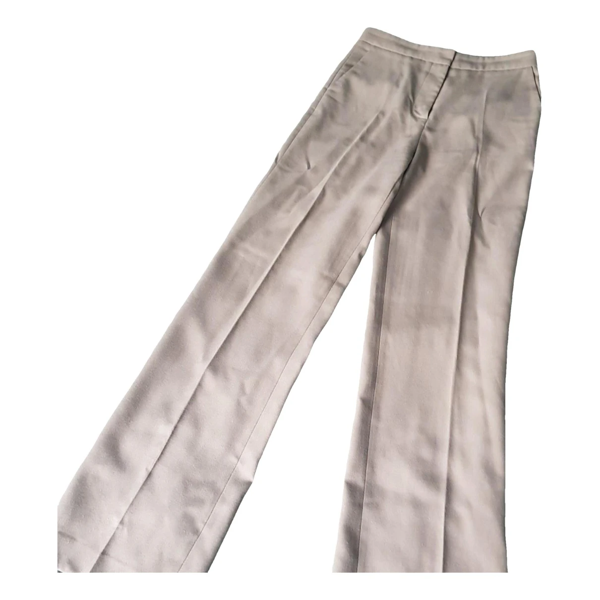 Pre-owned Musier Straight Pants In Khaki