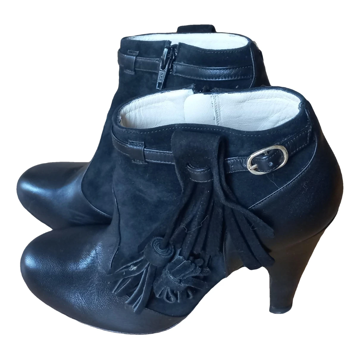 Pre-owned Paul & Joe Sister Leather Boots In Black