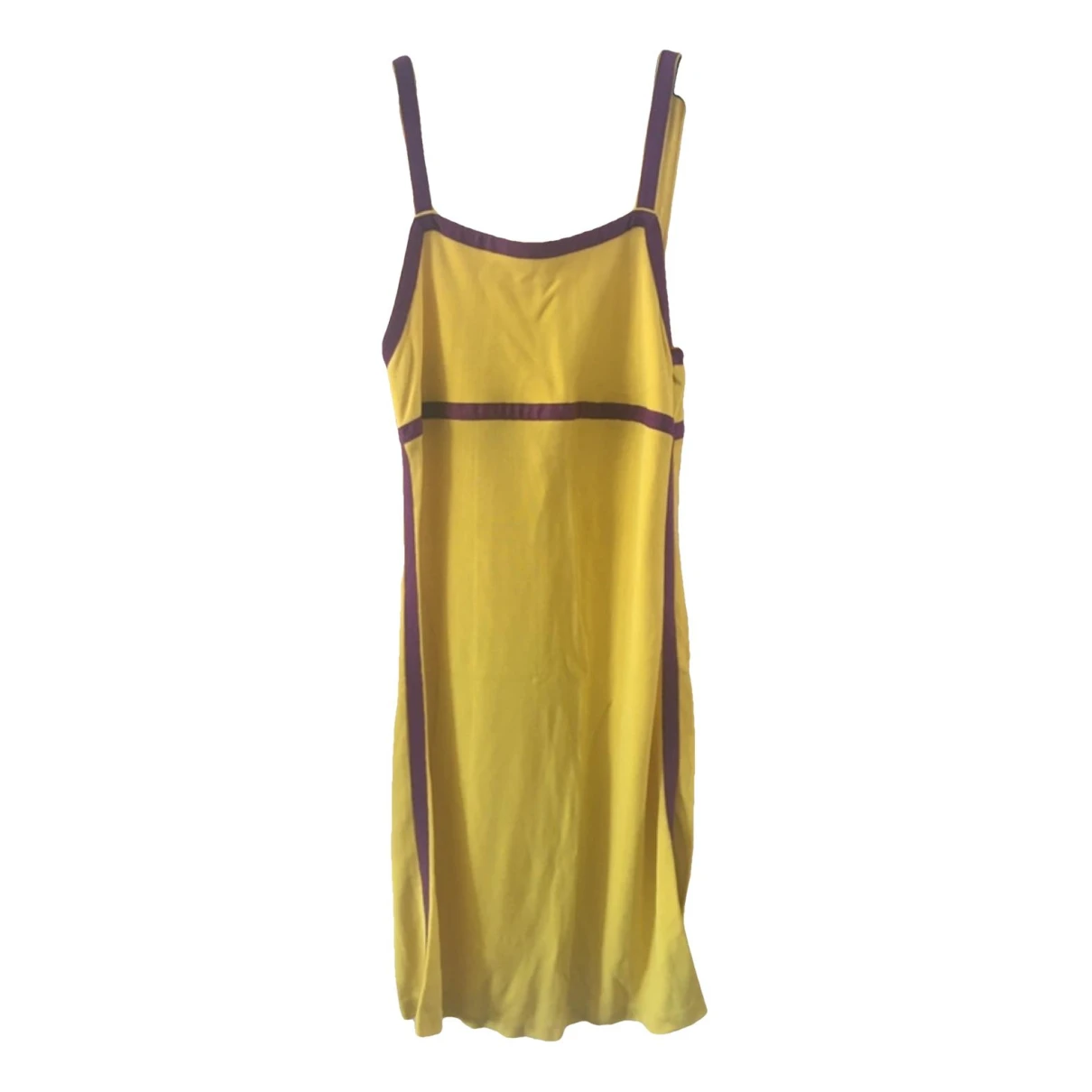 Pre-owned Versace Mid-length Dress In Yellow