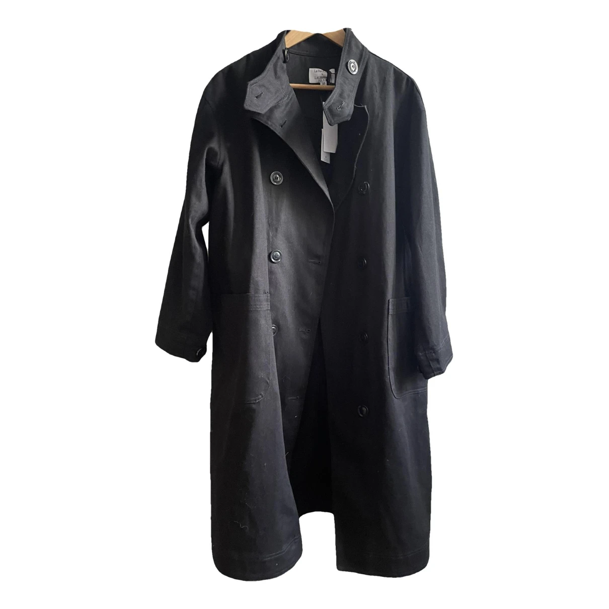 Pre-owned Laurence Bras Trench Coat In Black