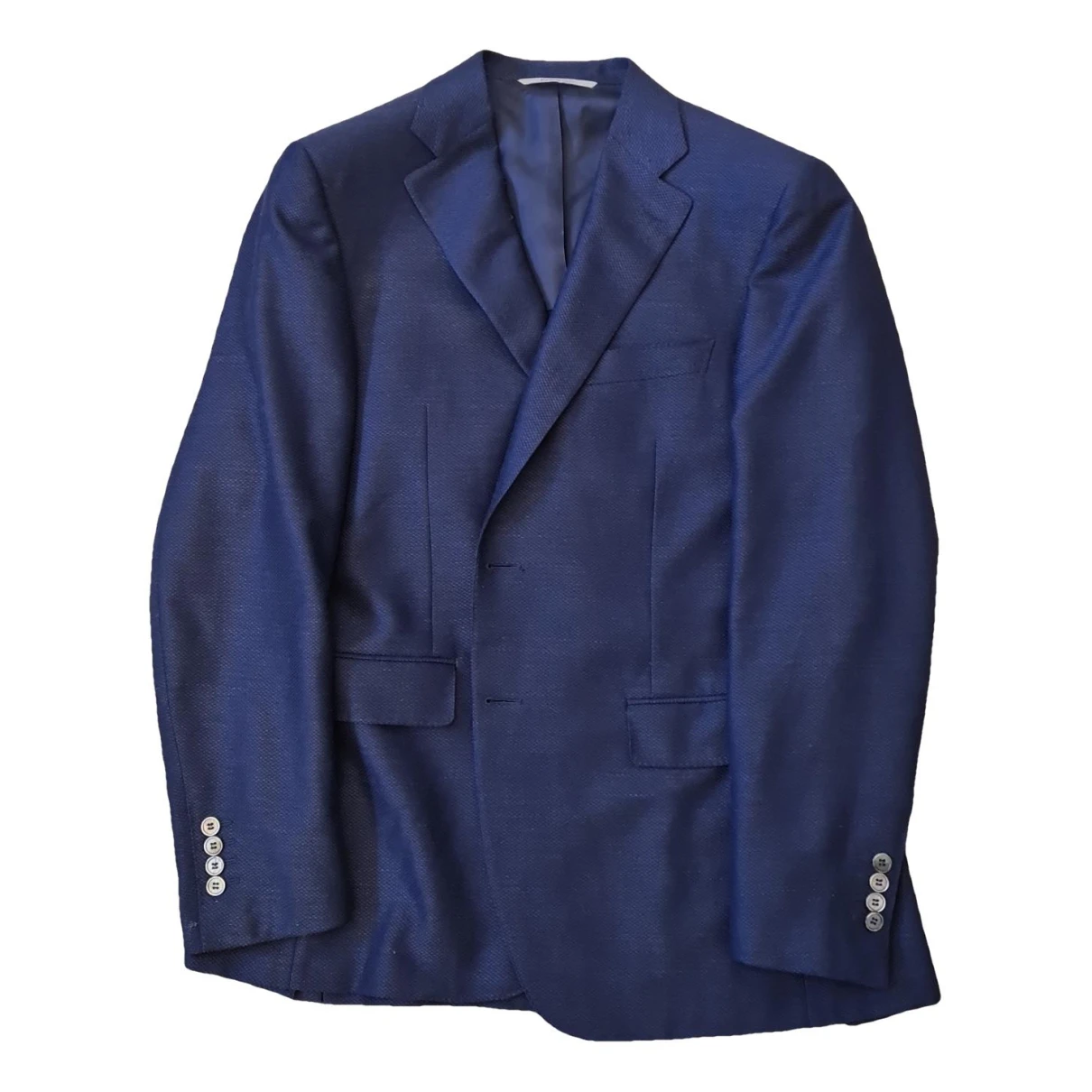 Pre-owned Canali Wool Jacket In Navy