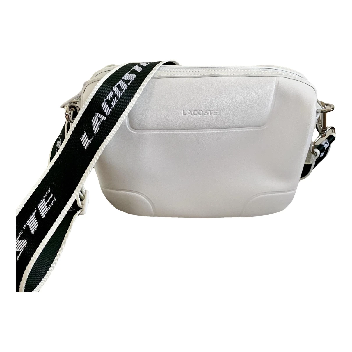 Pre-owned Lacoste Leather Handbag In White