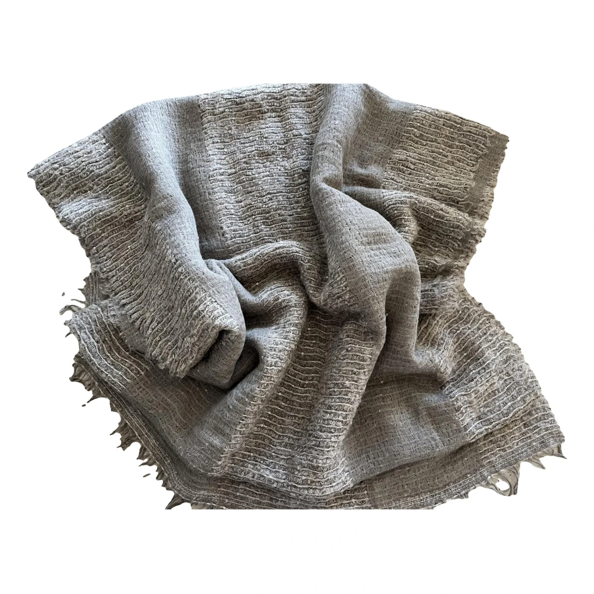 Pre-owned Fabiana Filippi Wool Stole In Grey