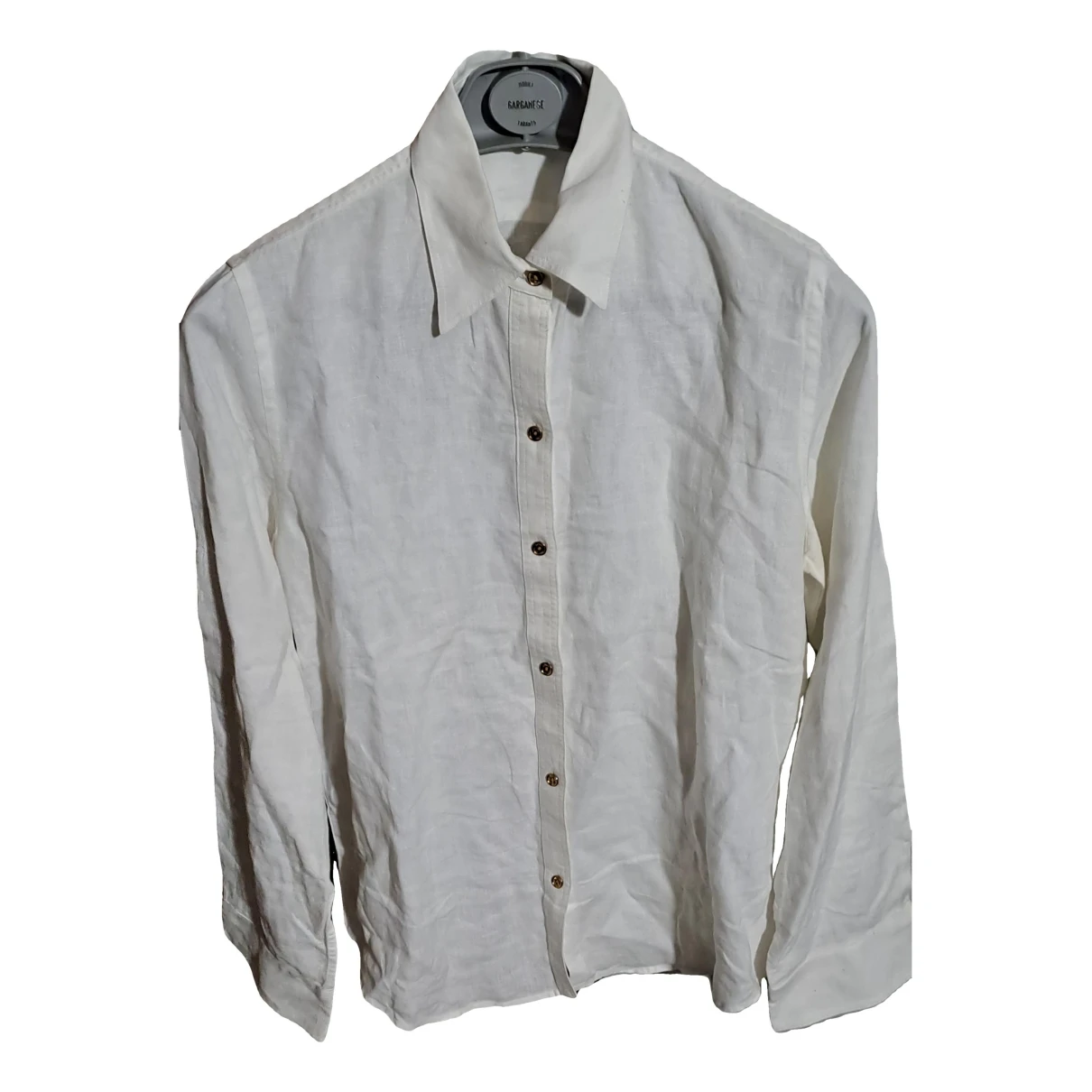 Pre-owned Lauren Ralph Lauren Linen Shirt In White