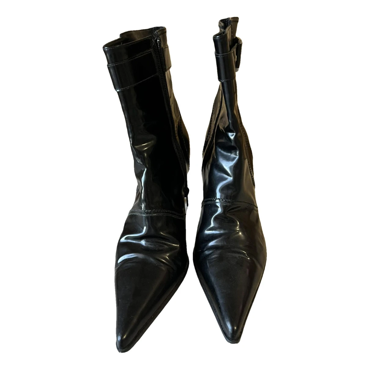Pre-owned Pierre Balmain Leather Boots In Black