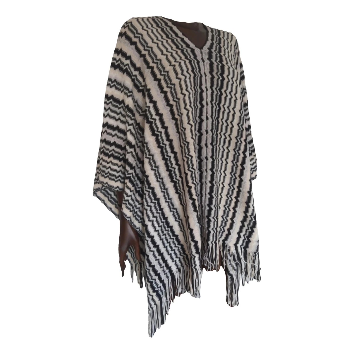 Pre-owned Missoni Wool Poncho In Multicolour