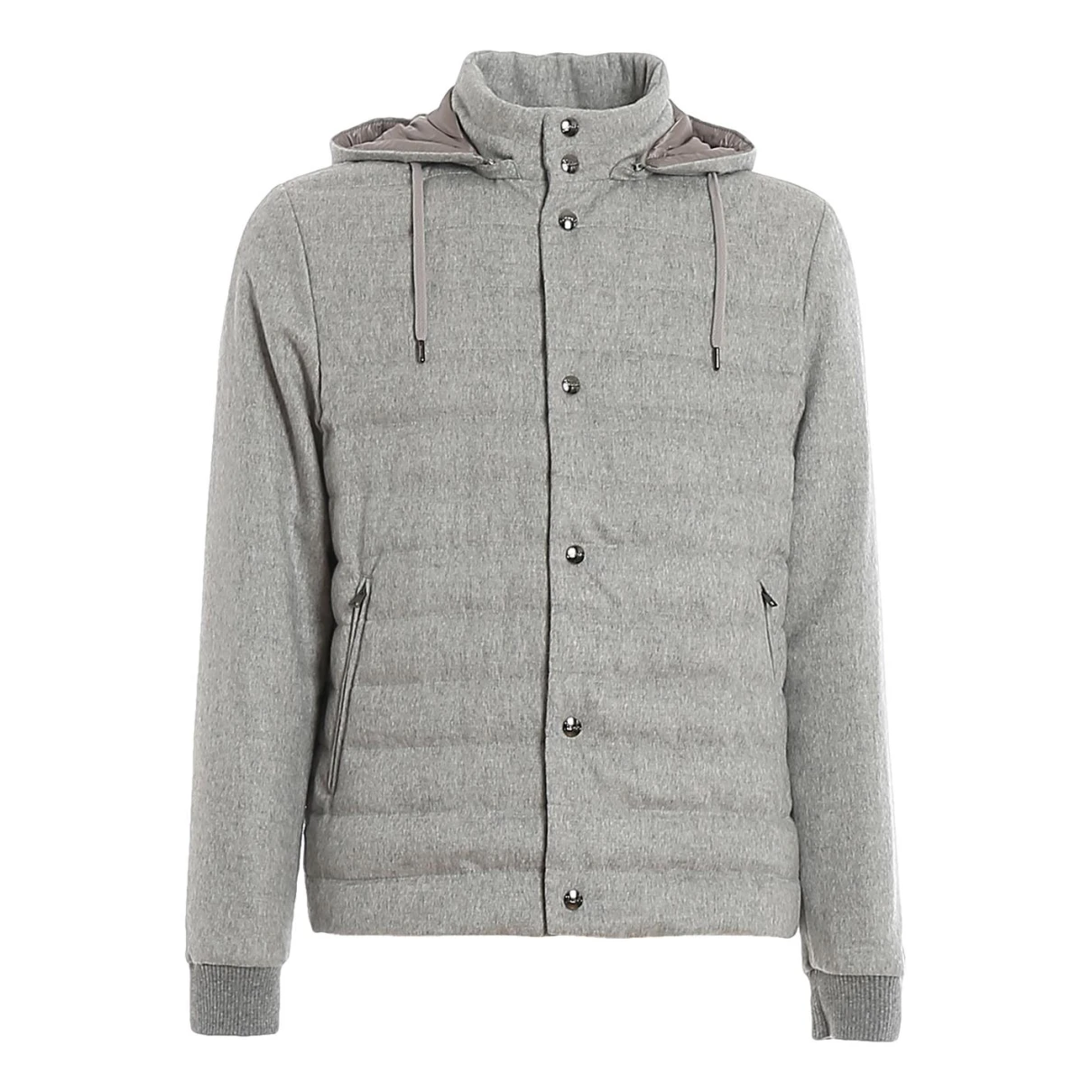 Pre-owned Herno Silk Jacket In Grey