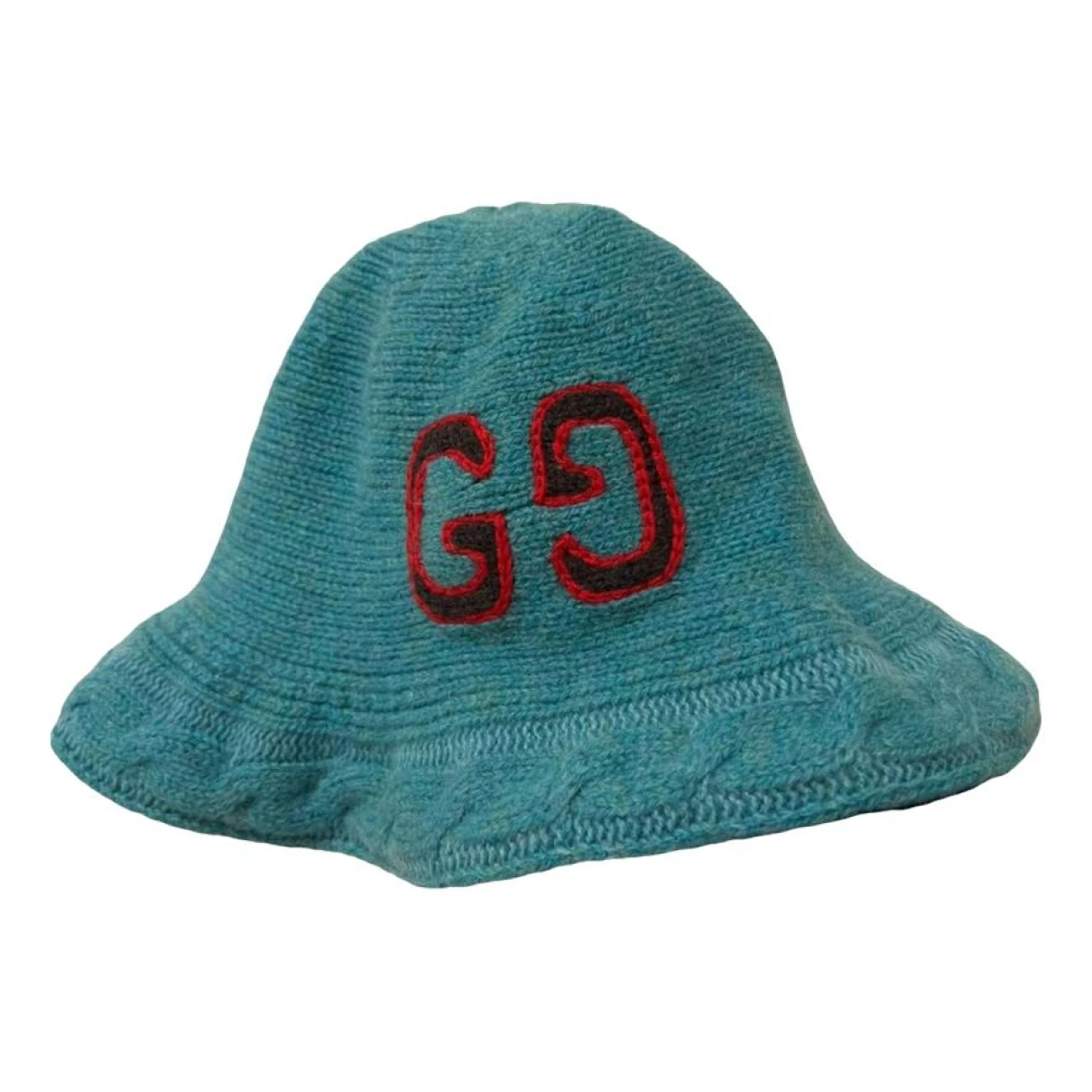 Pre-owned Gucci Wool Hat In Turquoise