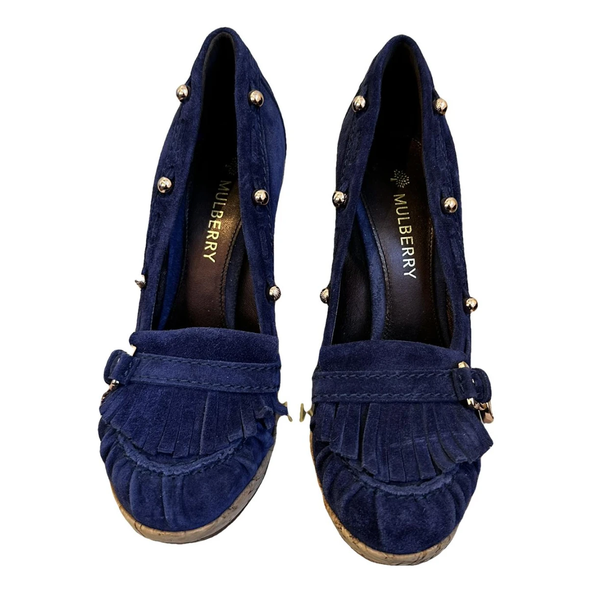 Pre-owned Mulberry Heels In Blue
