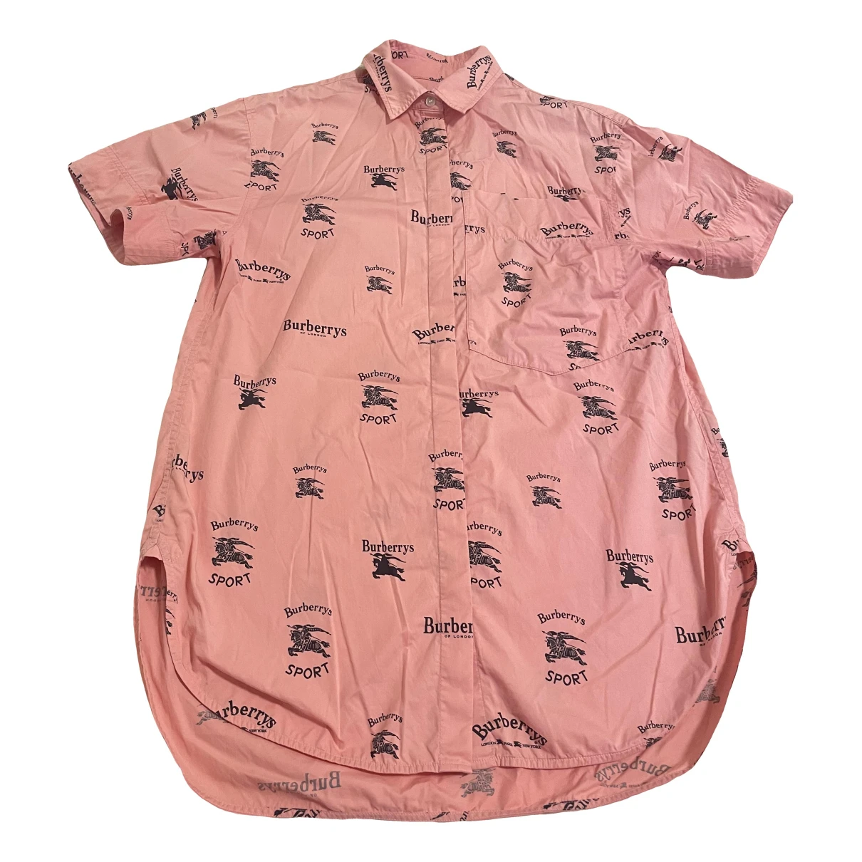 Pre-owned Burberry Blouse In Pink