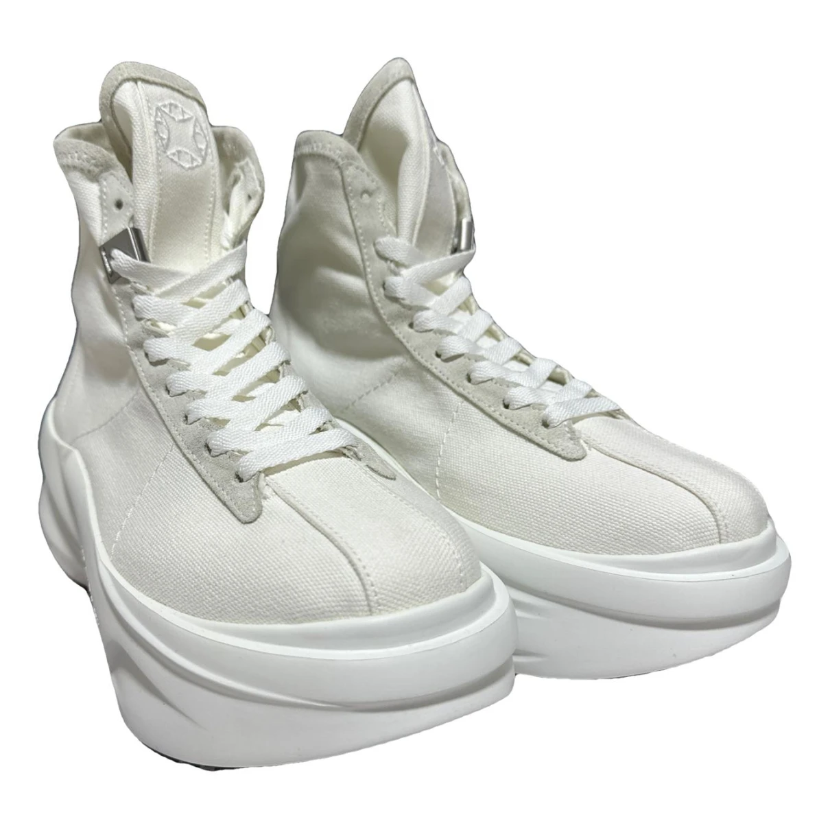 Pre-owned Alyx Cloth High Trainers In White