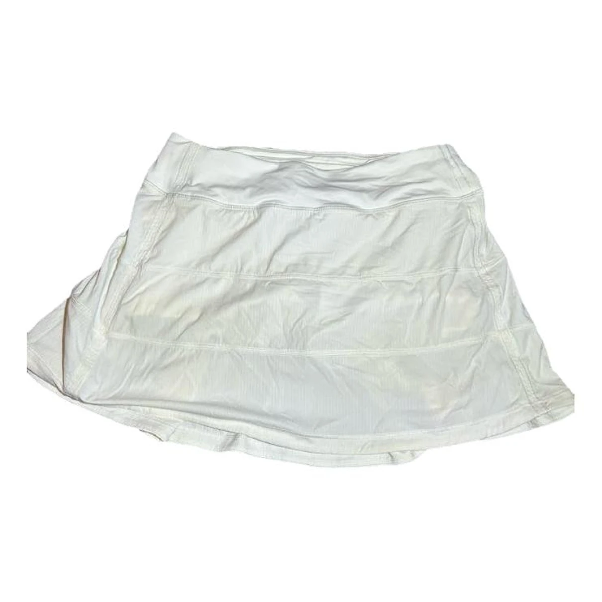 Pre-owned Lululemon Mini Skirt In White
