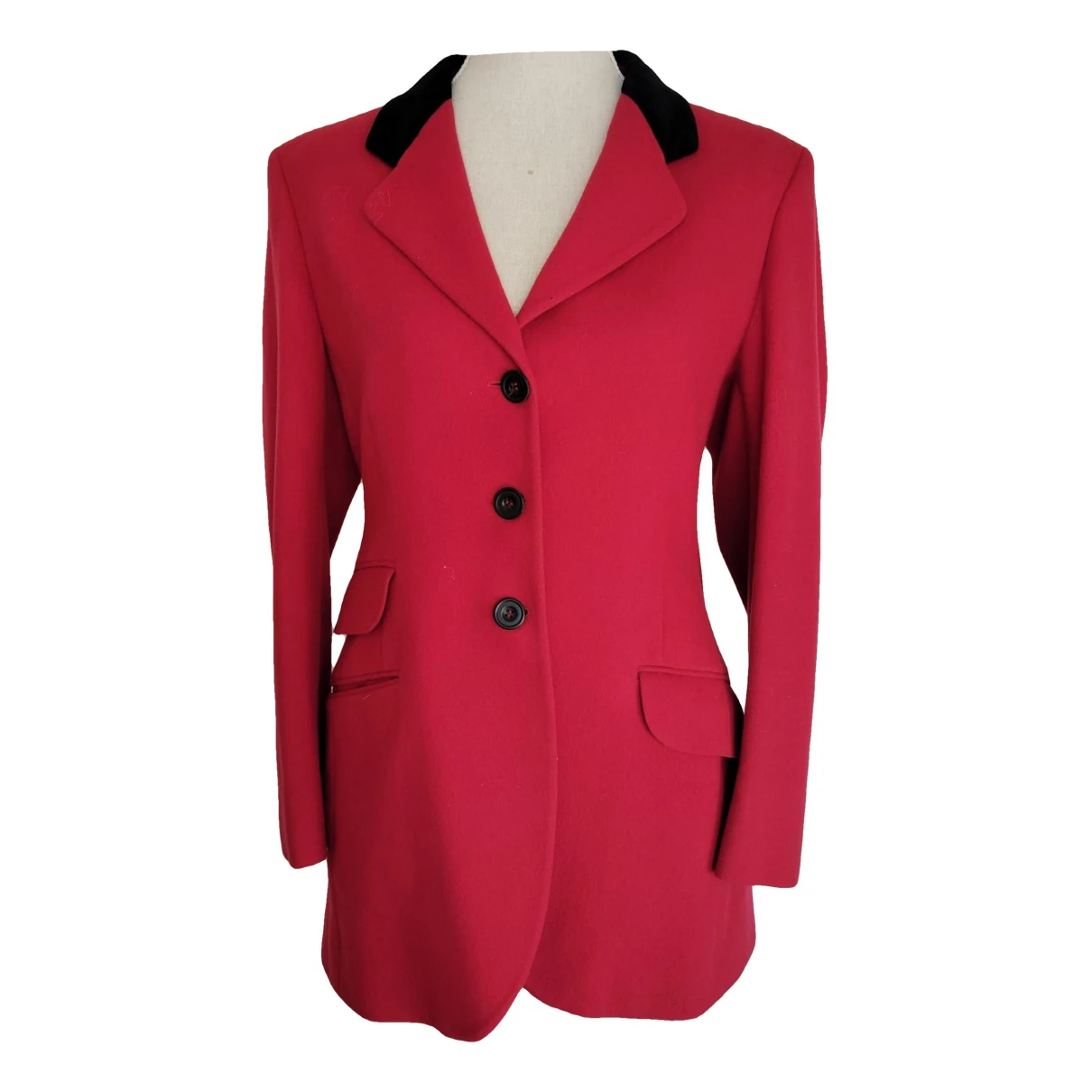 Pre-owned Burberry Blazer In Red