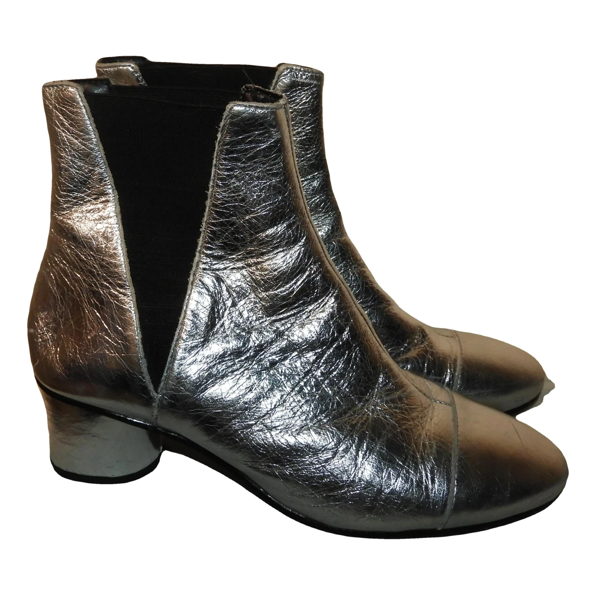 Pre-owned Rebecca Minkoff Leather Boots In Silver