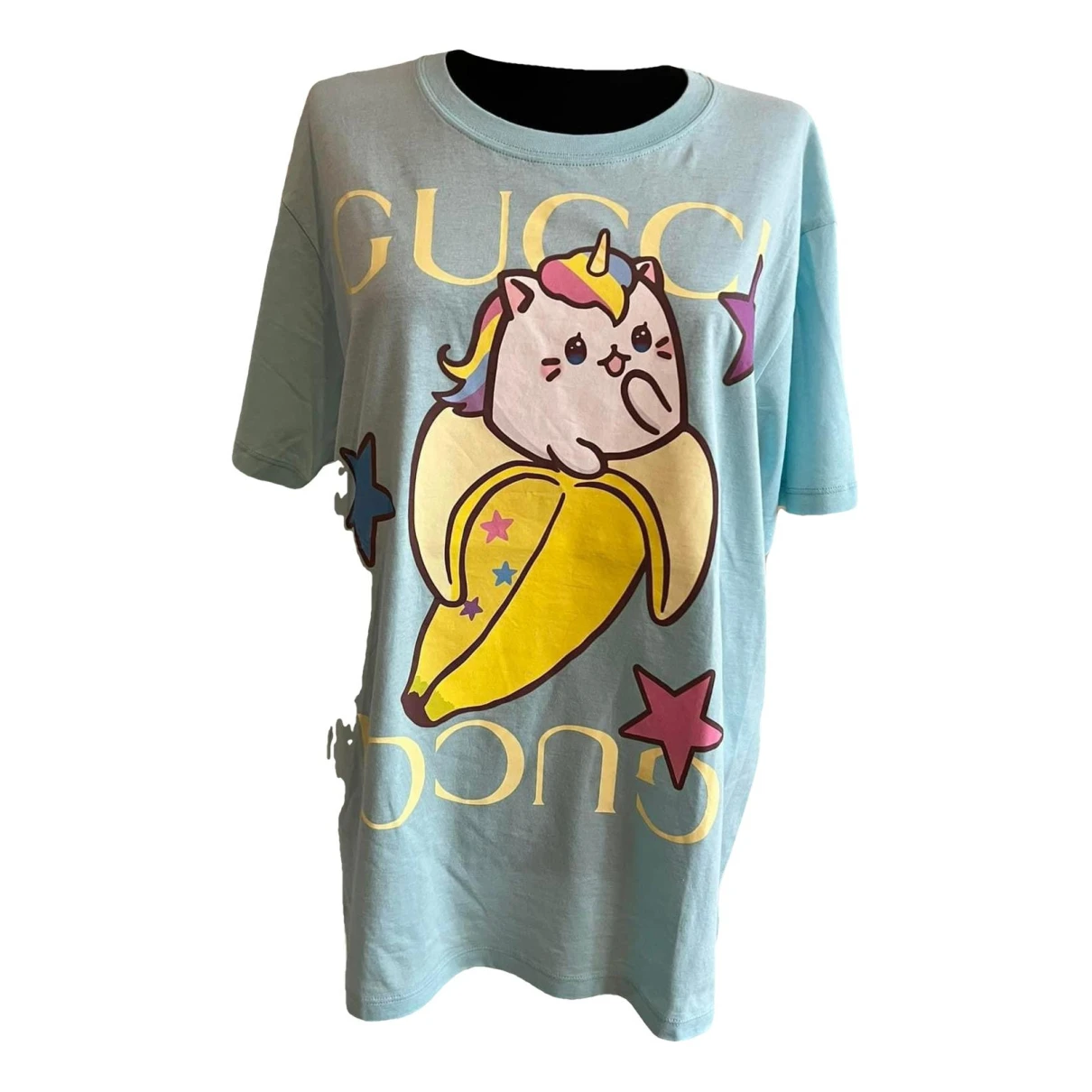 Pre-owned Gucci T-shirt In Turquoise