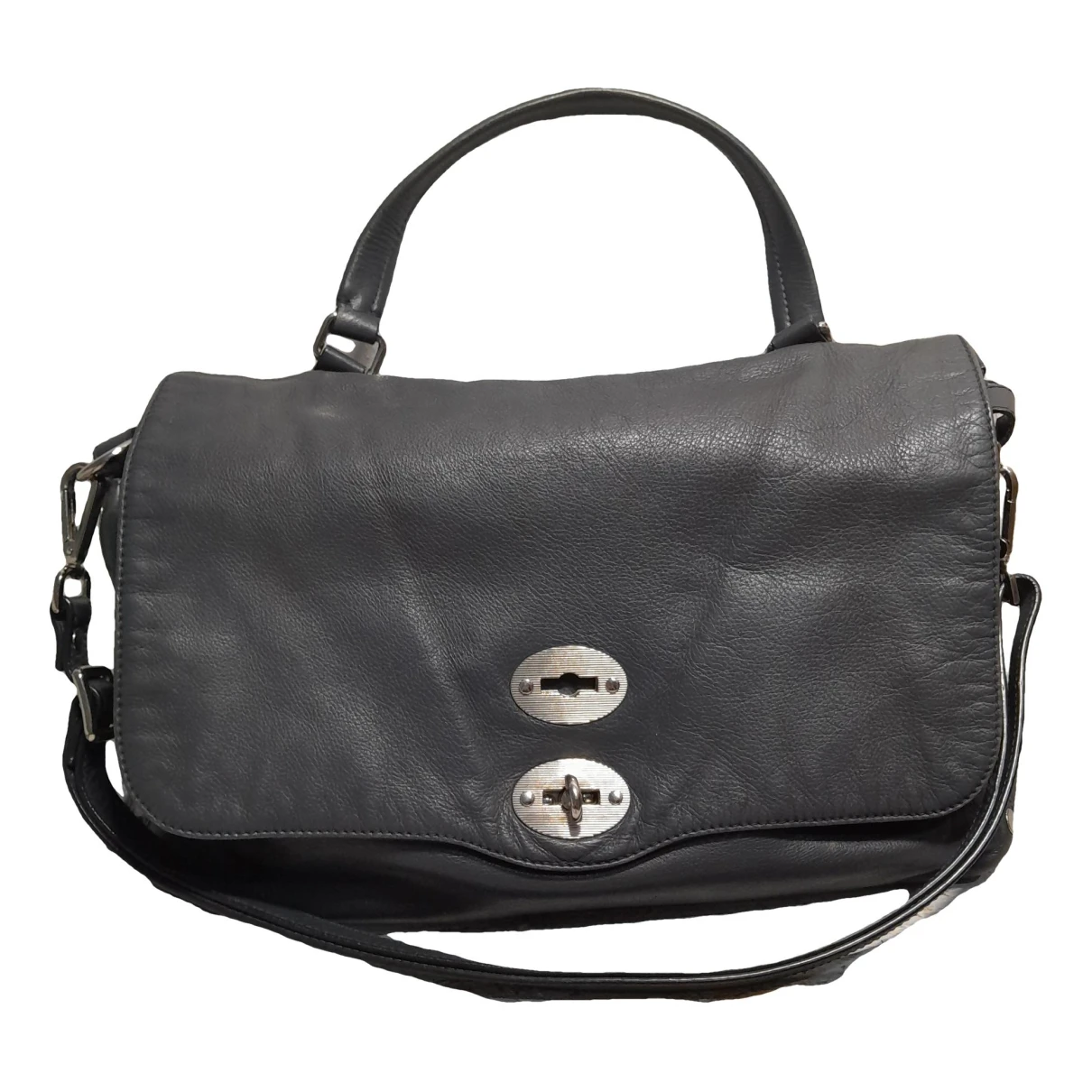 Pre-owned Zanellato Leather Handbag In Grey