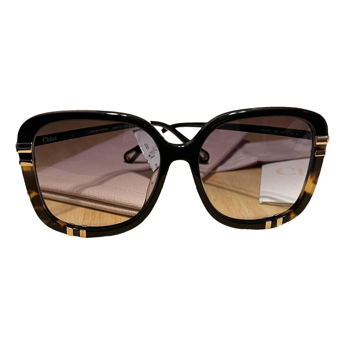 Pre-owned Chloé Oversized Sunglasses In Multicolour
