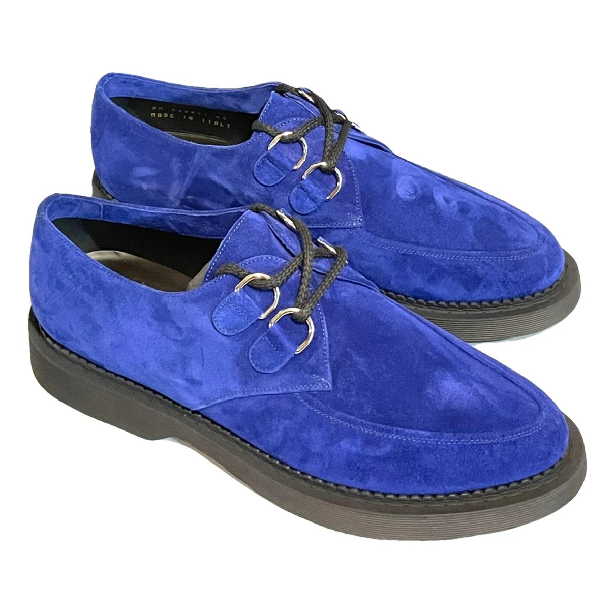Pre-owned Saint Laurent Lace Ups In Blue