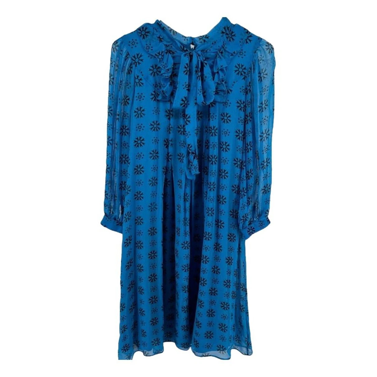 Pre-owned Anna Sui Mini Dress In Blue