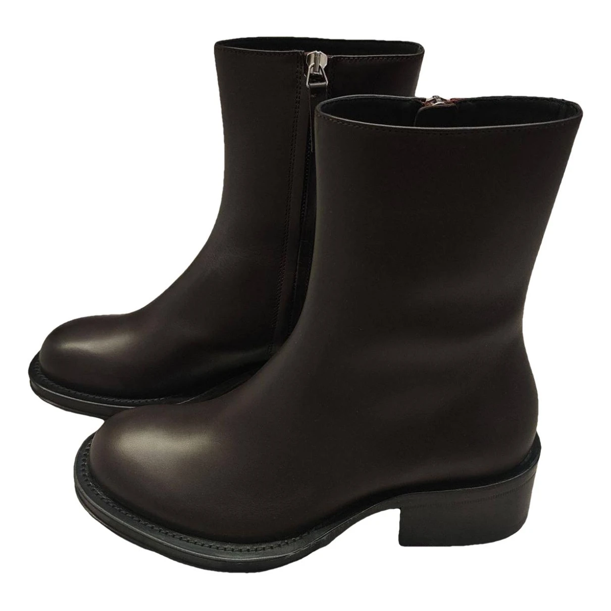 Pre-owned Lanvin Leather Boots In Other