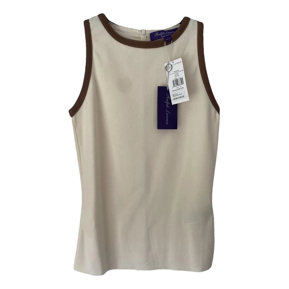 Pre-owned Ralph Lauren Purple Label Wool Vest In Beige