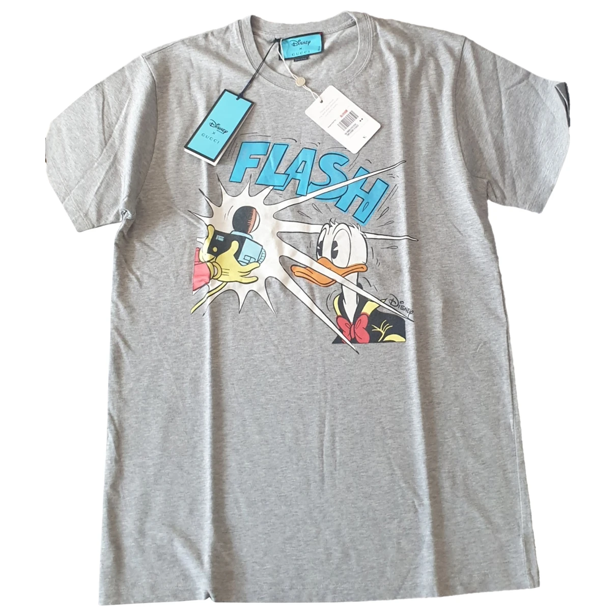 Pre-owned Disney X Gucci T-shirt In Grey