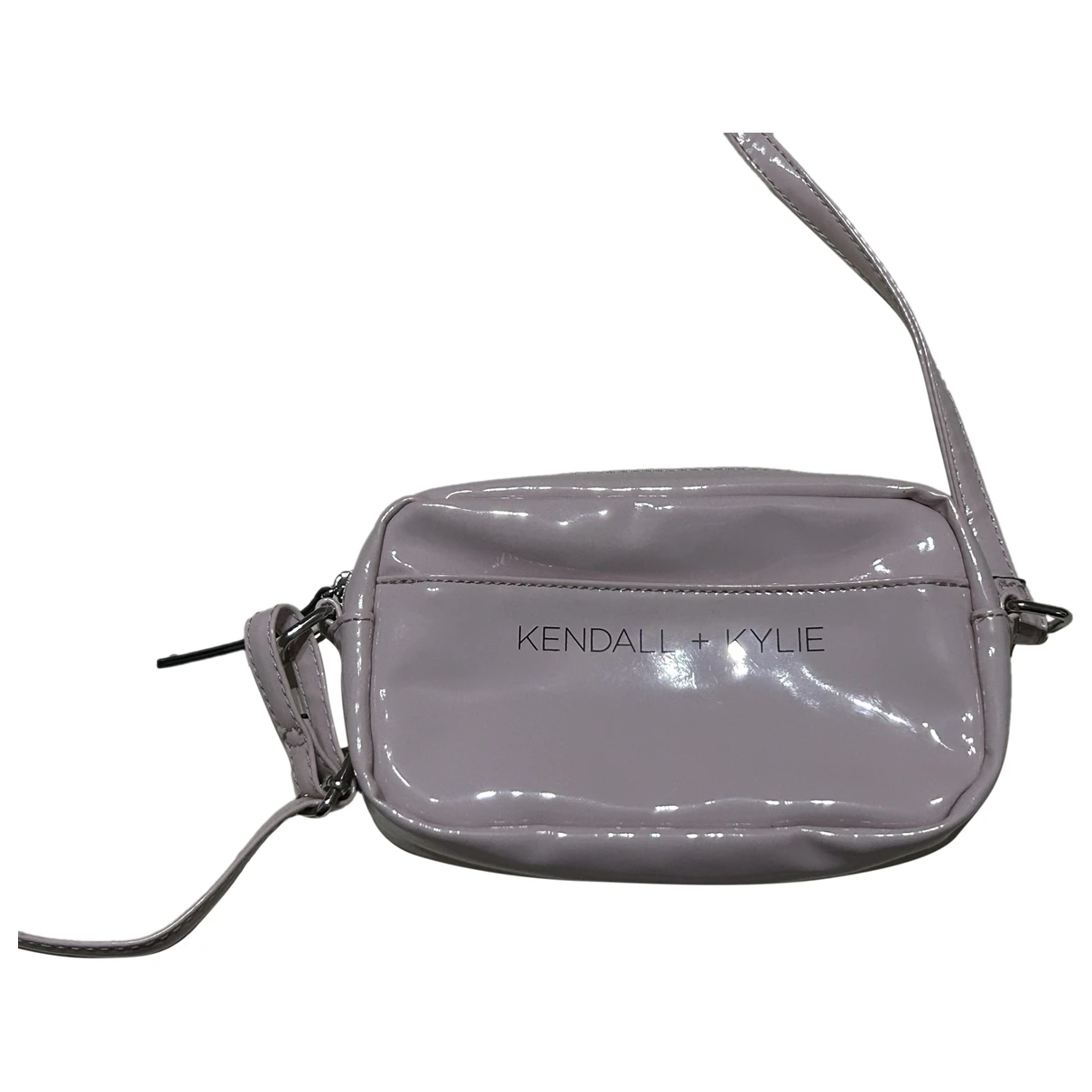 Pre-owned Kendall + Kylie Patent Leather Clutch Bag In Pink
