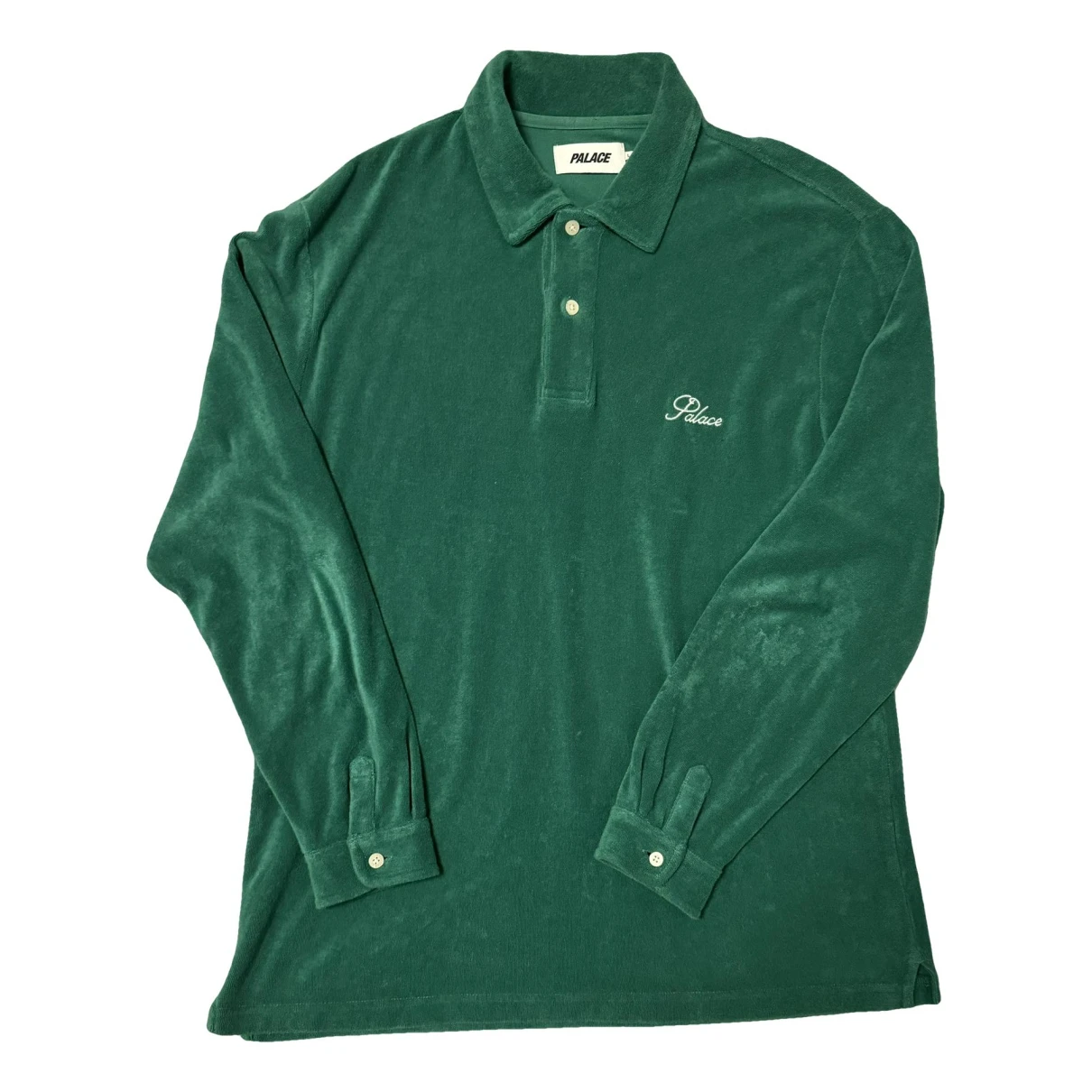 Pre-owned Palace Polo Shirt In Green