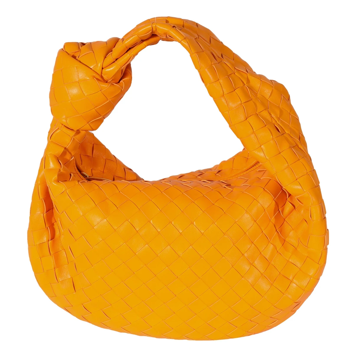 Pre-owned Bottega Veneta Jodie Leather Handbag In Orange