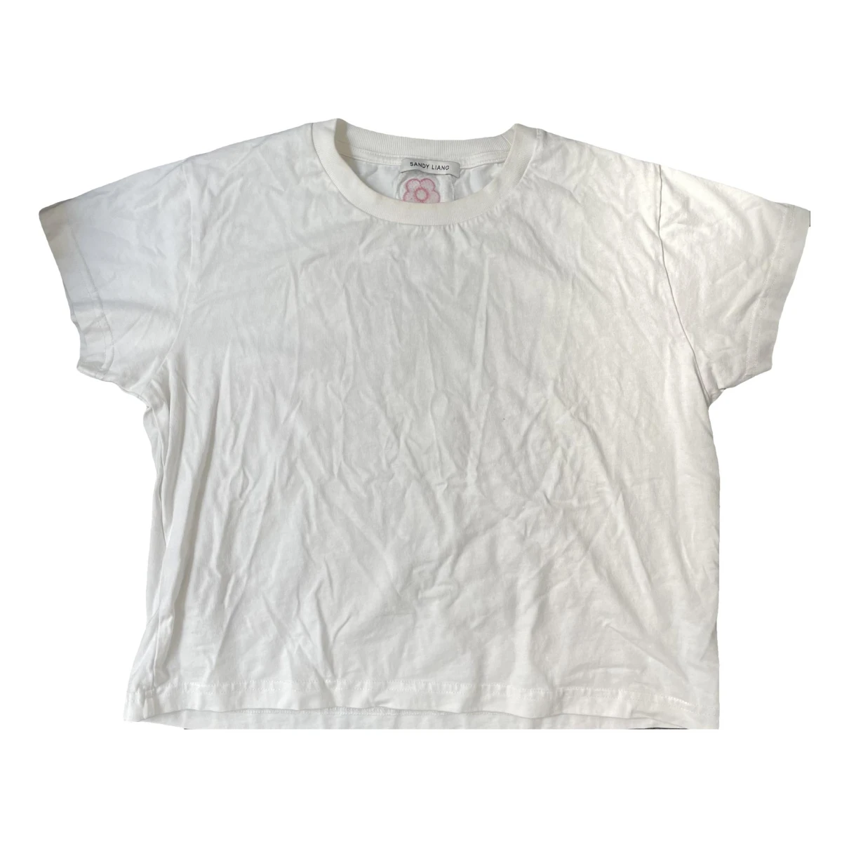 Pre-owned Sandy Liang T-shirt In White