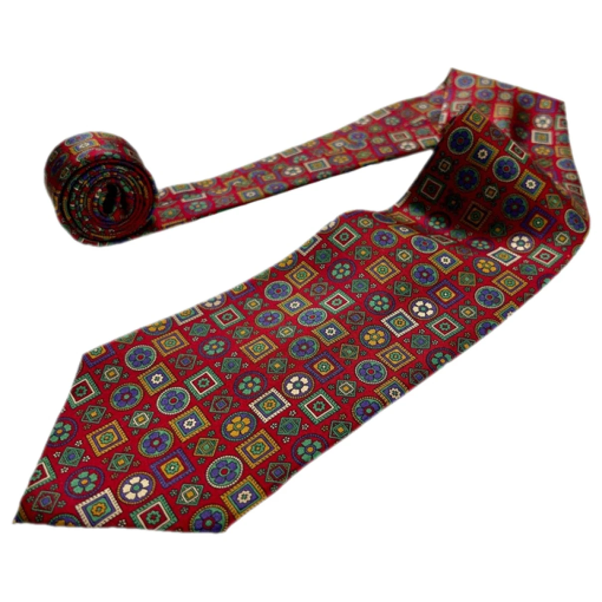 Pre-owned Dior Silk Tie In Red